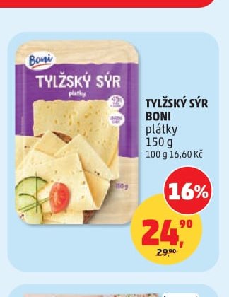 TYLŽSKÝ SÝR BONI plátky 150 g
