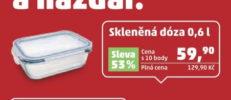 Skleněná dóza 0,6 l
