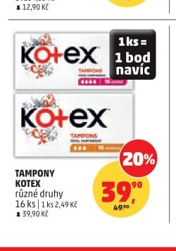 Tampony Kotex