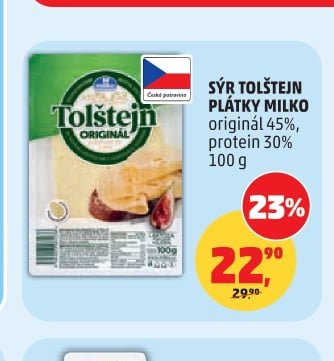 SÝR TOLŠTEJN PLÁTKY MILKO