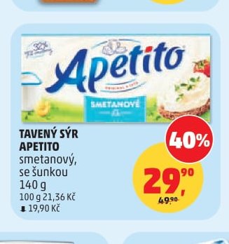 TAVENÝ SÝR APETITO smetanový, se šunkou