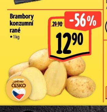 Brambory konzumní rané