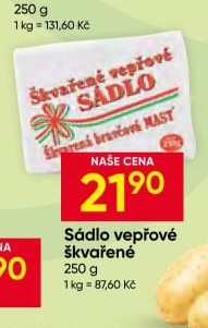 Sádlo vepřové škvařené