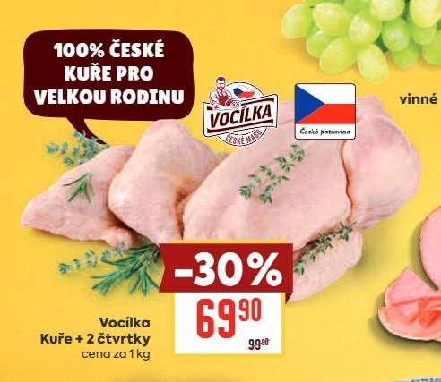 Vocílka Kuře + 2 čtvrtky