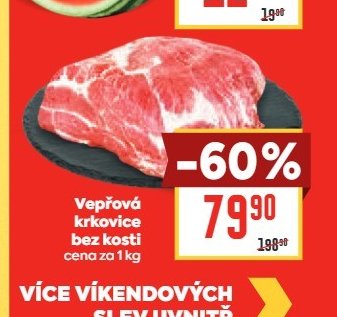 Vepřová krkovice bez kosti