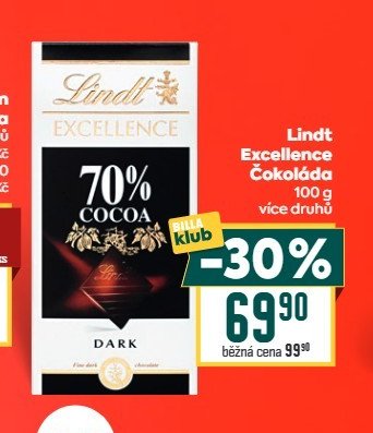 Lindt Excellence Čokoláda