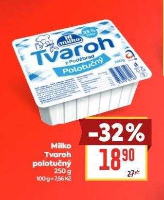 Milko Tvaroh polotučný