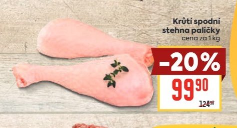 Krůtí spodní stehna paličky