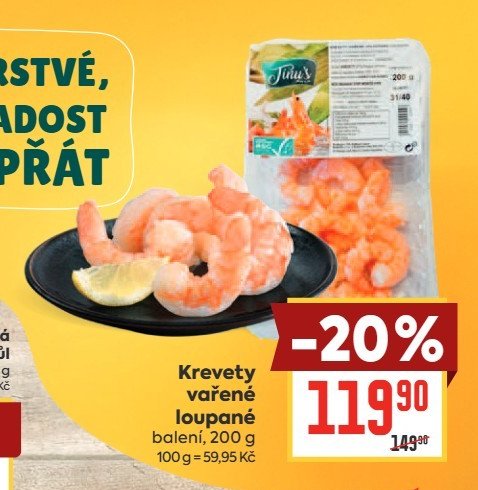 Kreveta vařené loupané