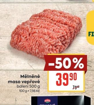 Mělněné maso vepřové