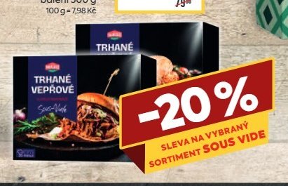 Trhané vepřové sous vide