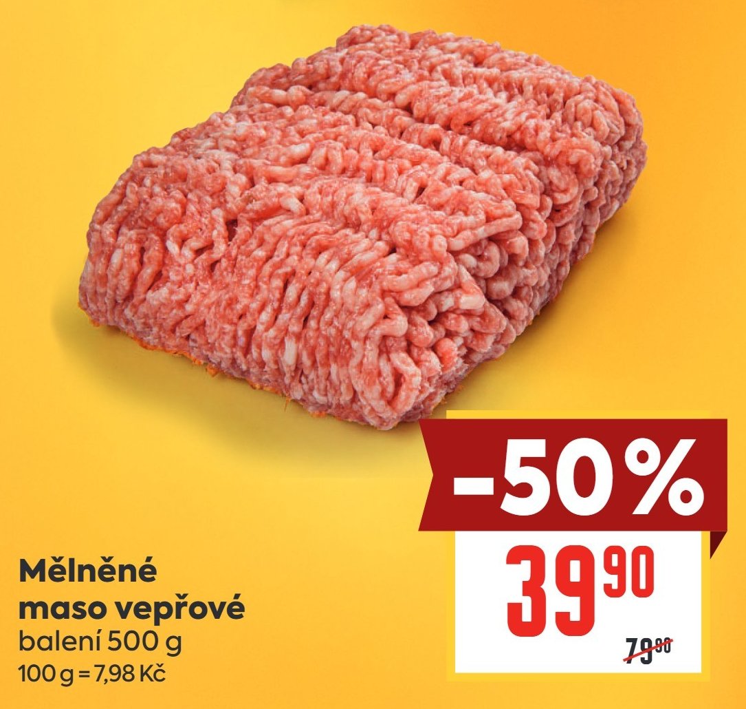 Mělněné maso vepřové