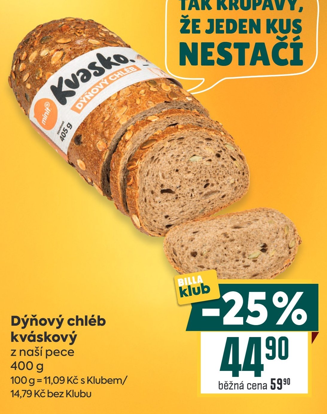 Dýňový chléb kváskový