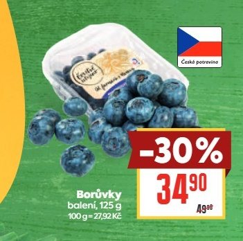 Borůvky, 125 g