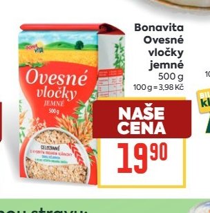 Bonavita Ovesné vločky jemné