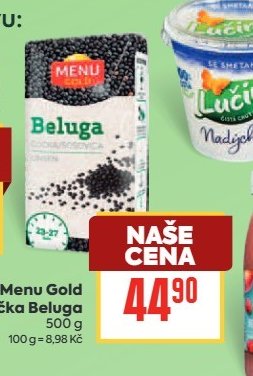 Menu Gold Čočka Beluga