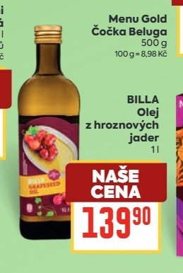 BILLA Olej z hroznových jader