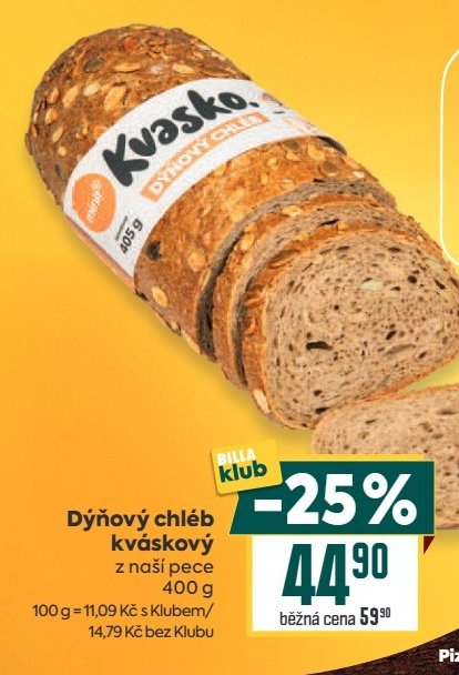 Dýňový chléb kváskový