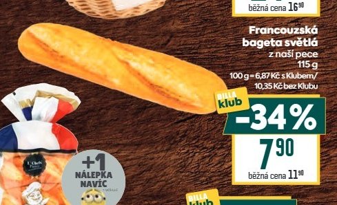 Francouzská bageta světlá z naší pece