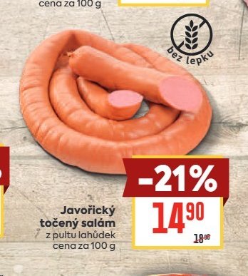 Javořický točený salám