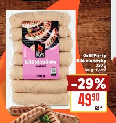 Grill Party Bílé klobásky