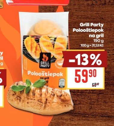 Grill Party Polooštiepok na gril
