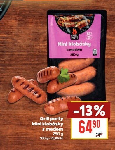 Grill Party Mini klobásky s medem