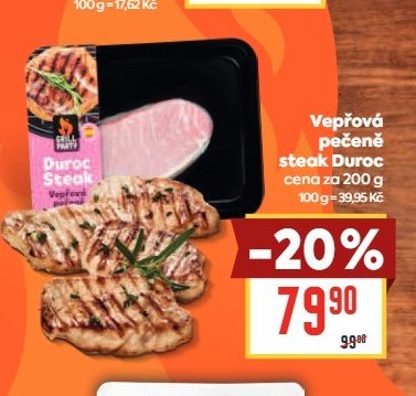 Vepřový pečeně steak Duroc