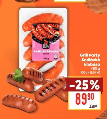 Grill Party Sedlácká klobása
