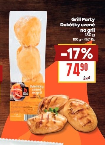 Grill Party Dukátky uzené na gril 180 g