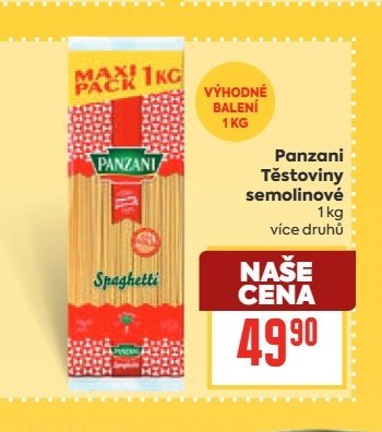 Panzani Těstoviny semolinové 1 kg