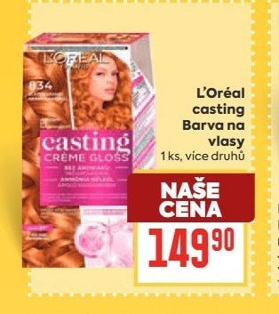 L'Oréal casting Barva na vlasy