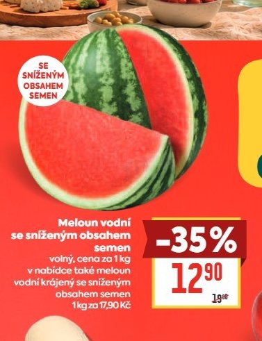 Meloun vodní se sníženým obsahem semen