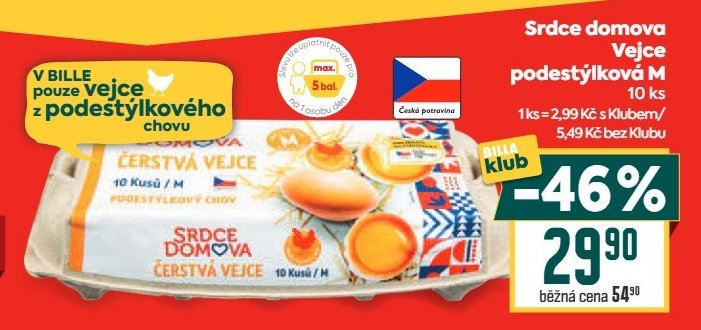 Srdce domova Vejce podestýlková M