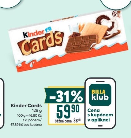 Kinder Cards 128 g