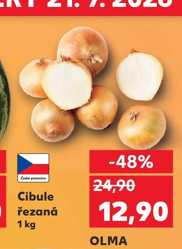 Cibule řezaná