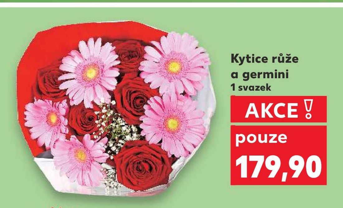 Kytice růže a germini