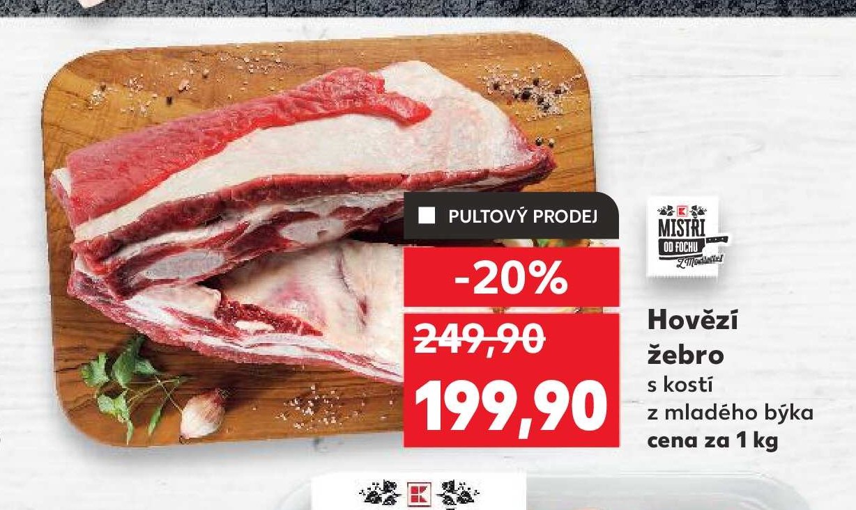 Hovězí žebro s kostí