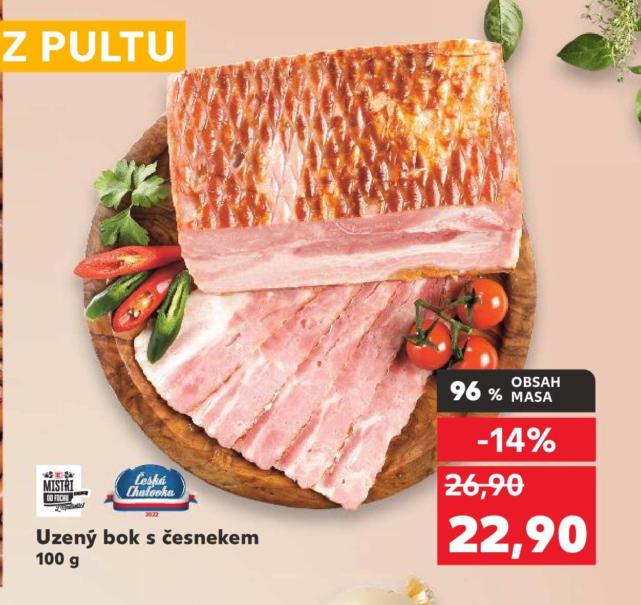 Uzený bok s česnekem