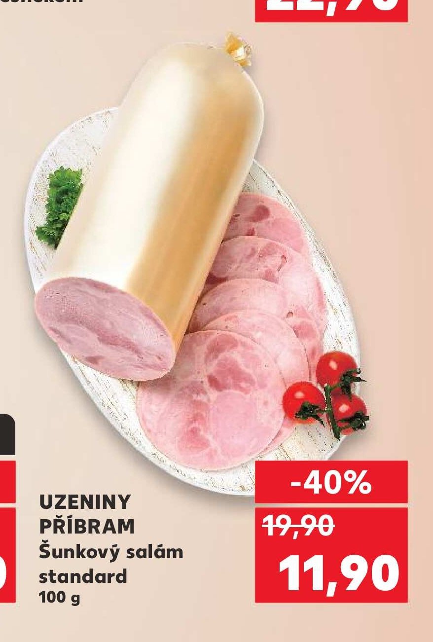UZENINY PŘÍBRAM Šunkový salám standard