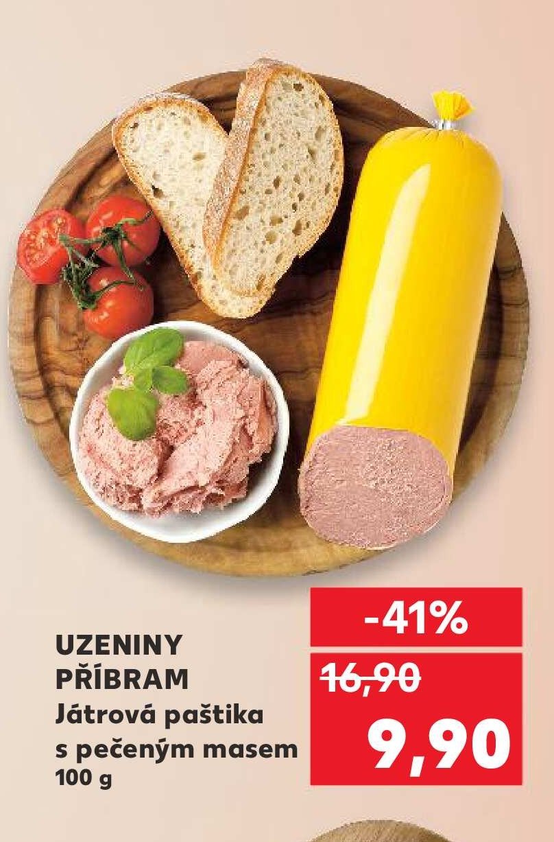 UZENINY PŘÍBRAM Játrová paštika s pečeným masem