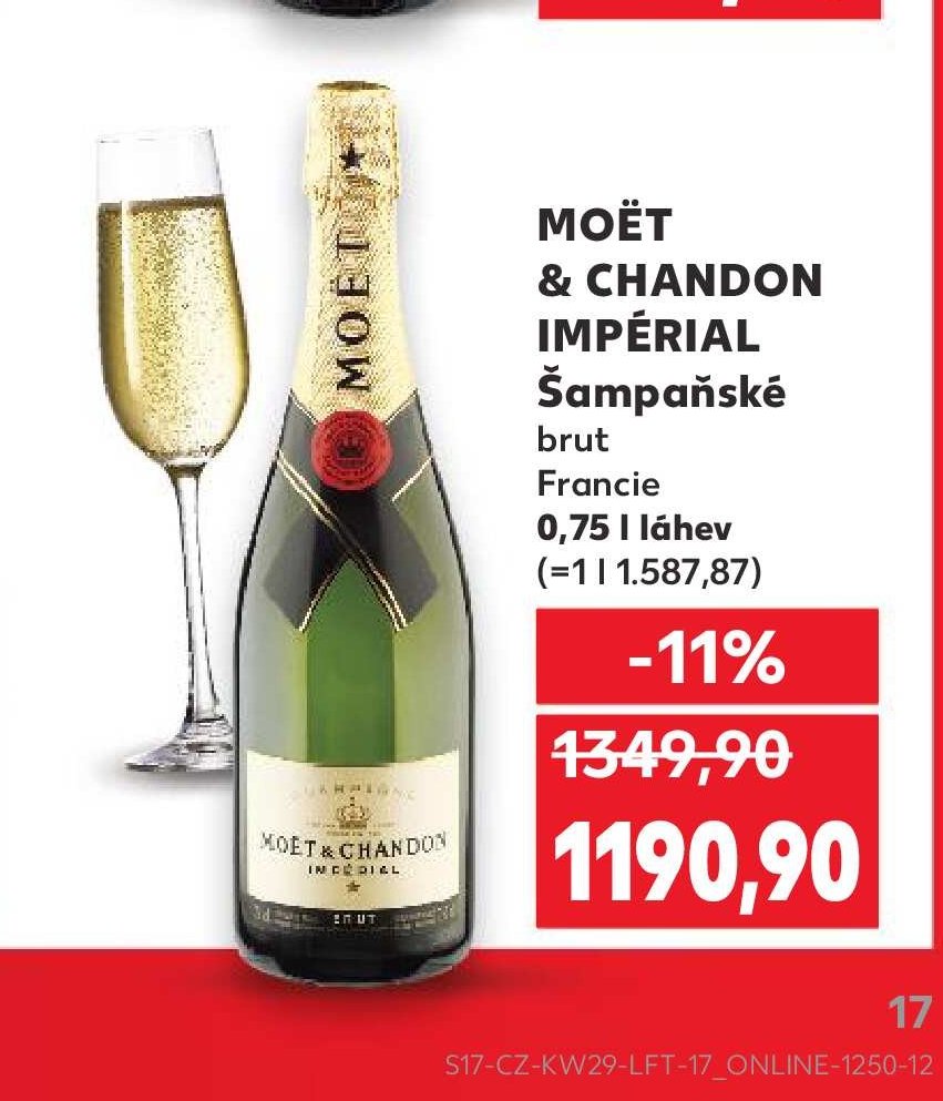 MOËT & CHANDON IMPÉRIAL Šampaňské brut Francie 0,75 l