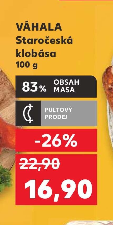 VÁHALA Staročeská klobása