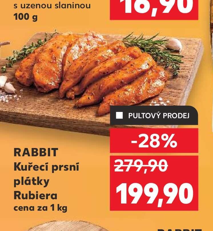 RABBIT Kuřecí prsní plátky Rubiera