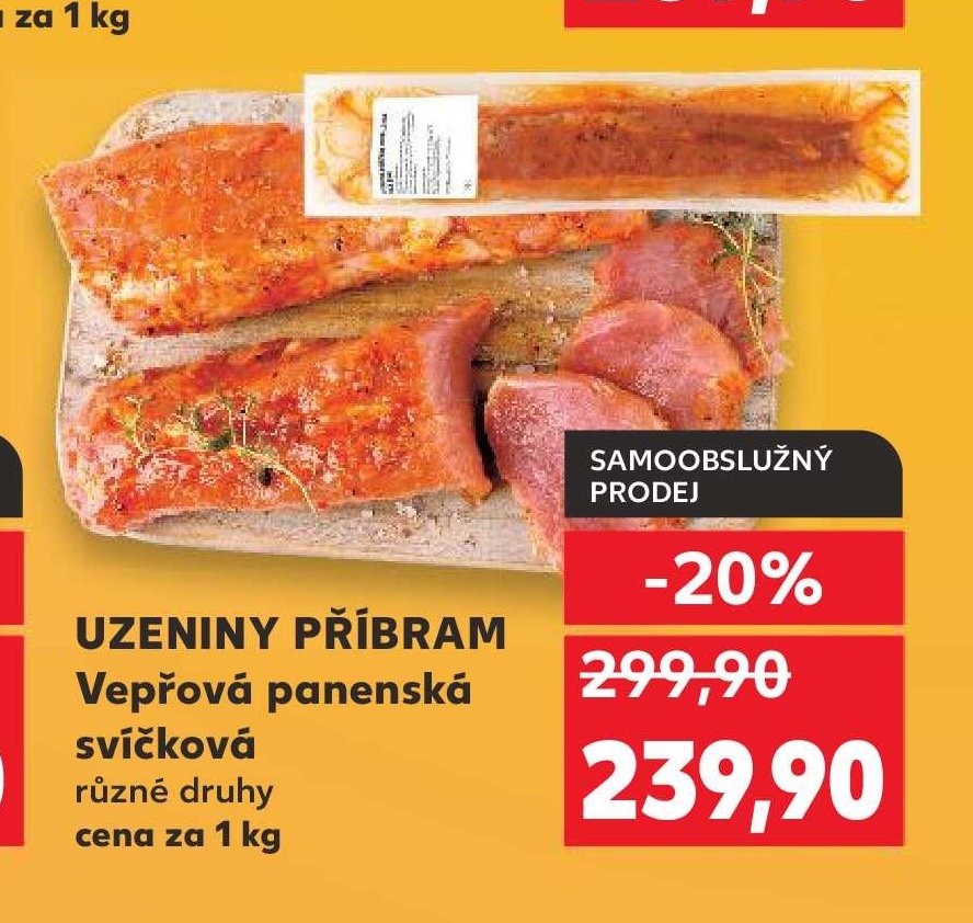 UZENINY PŘÍBRAM Vepřová panenská svíčková