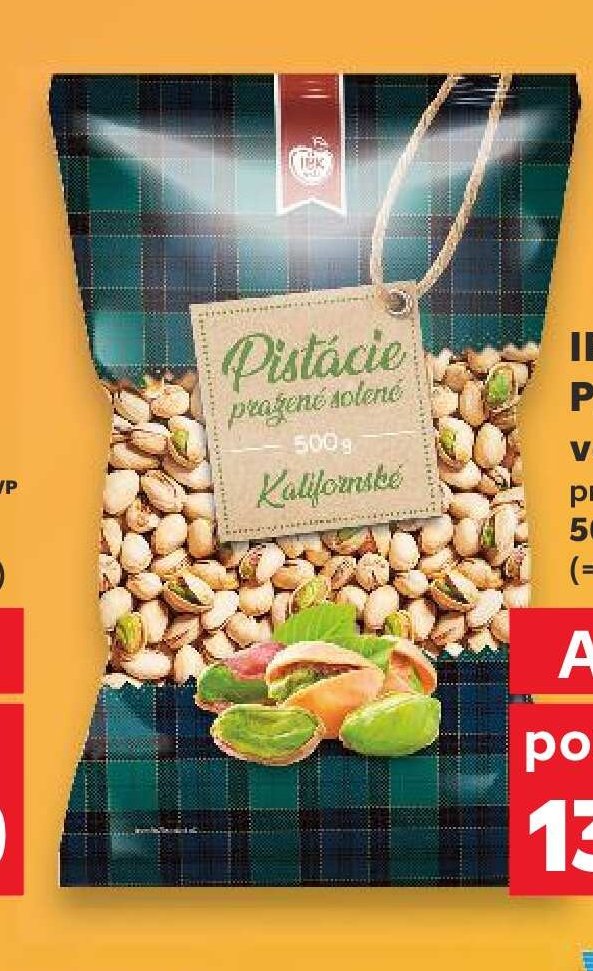 IBK Trade Pistácie ve skořápce pražené, solené