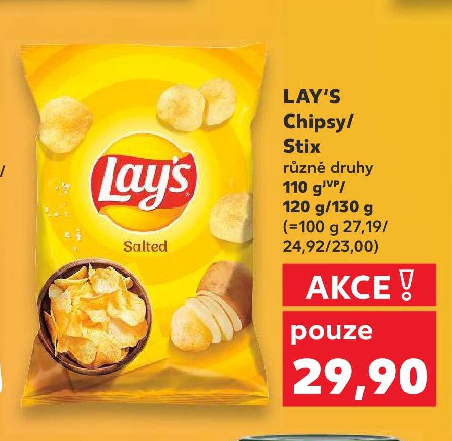 Lay's Chipsy/Stix různé druhy