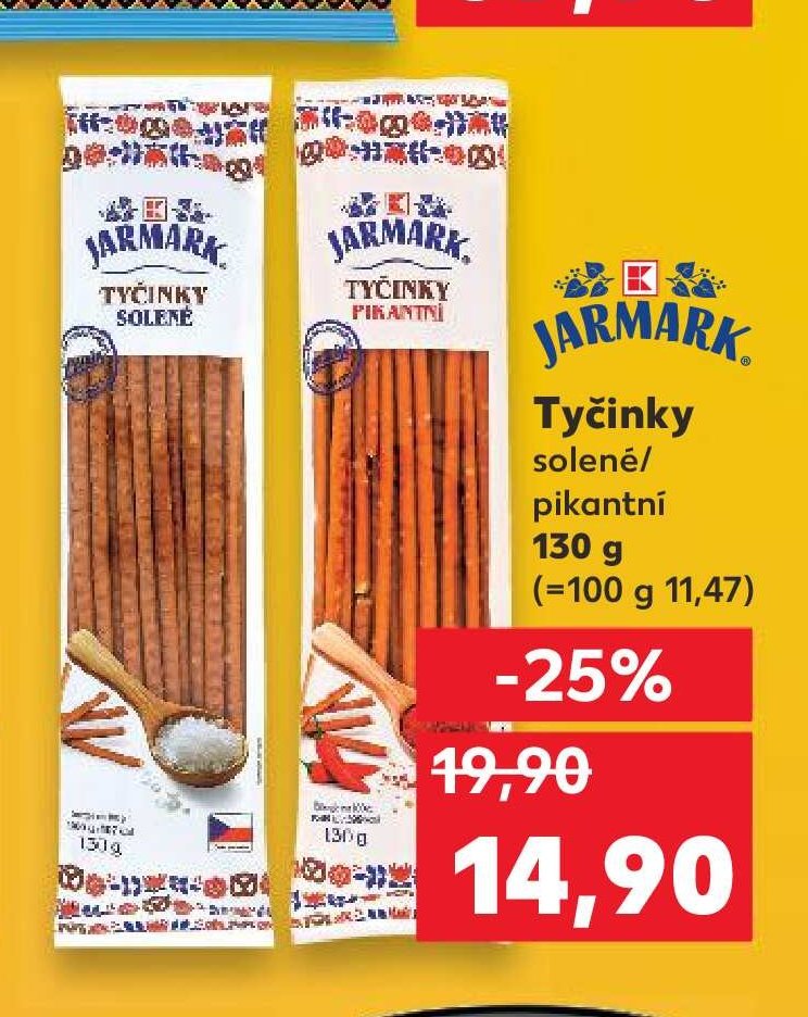 Jarmark Tyčinky solené/pikantní