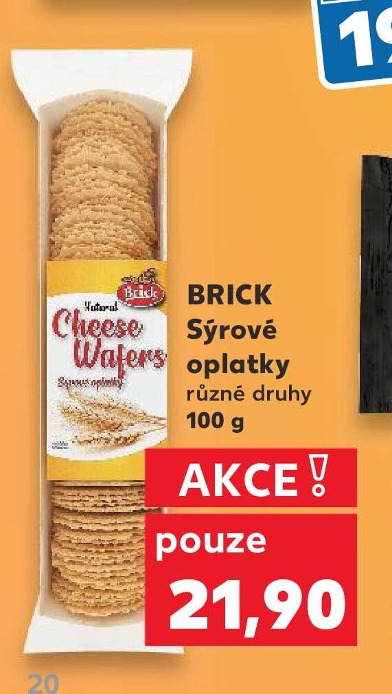 Brick Sýrové oplatky různé druhy