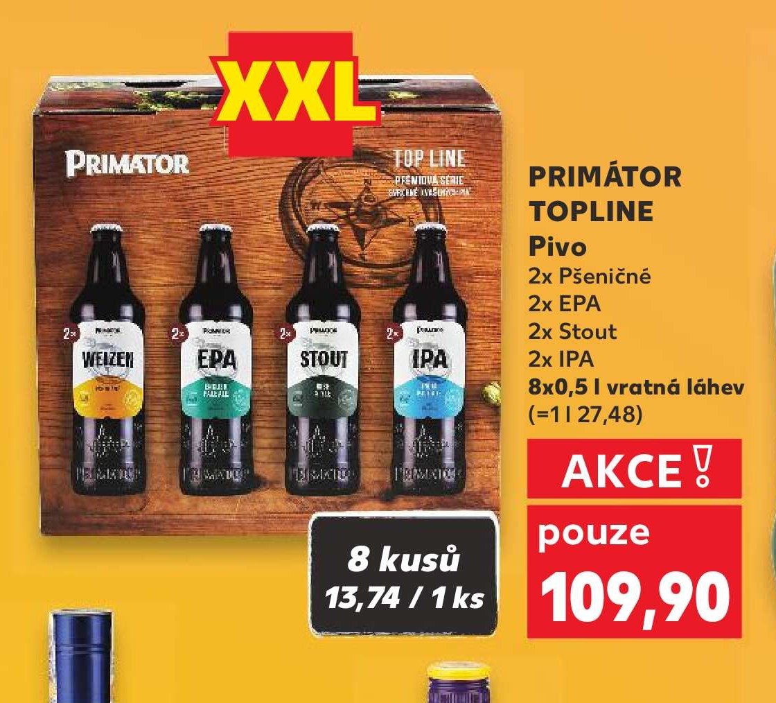 Primátor Topline pivo